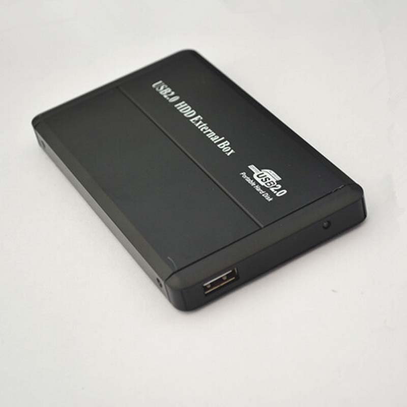 Aluminum Sandblasting 2.5-inch hard disk box Parallel USB2.0 HDD Enclosure support 500GB